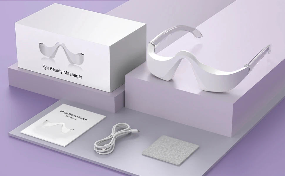 Appareil de beauté sous les yeux Photon LED 3 en 1, masseur oculaire anti cerne.