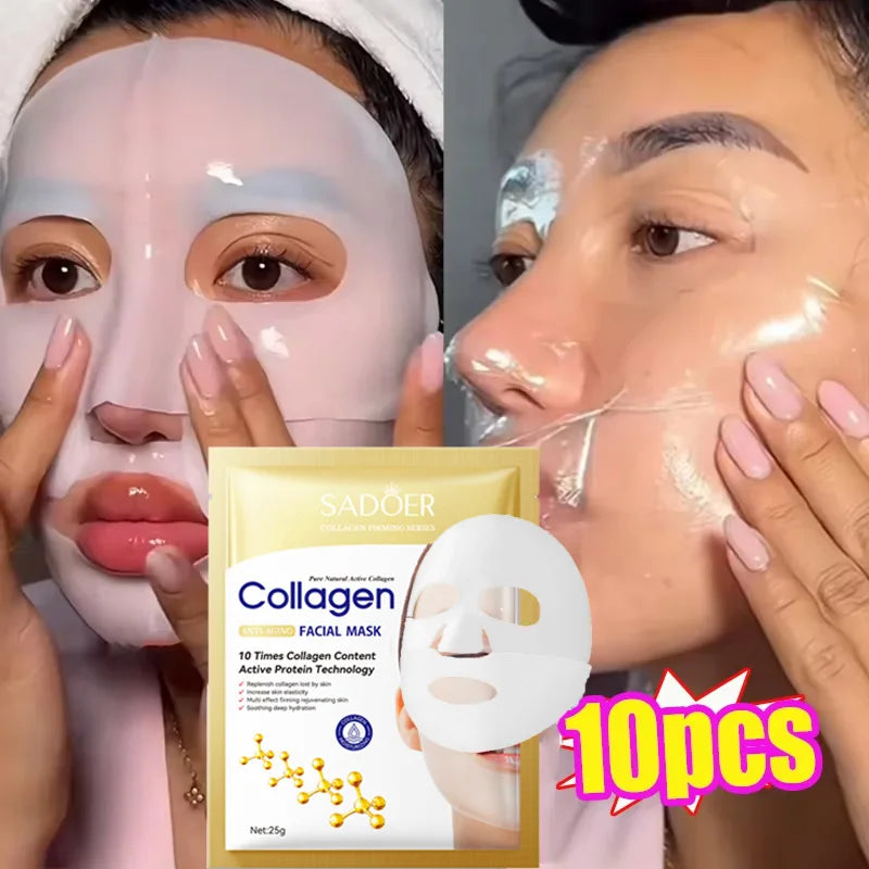 MASQUE FACIAL AU COLLAGENE ANTI RIDE ET VIEILLISSEMENT