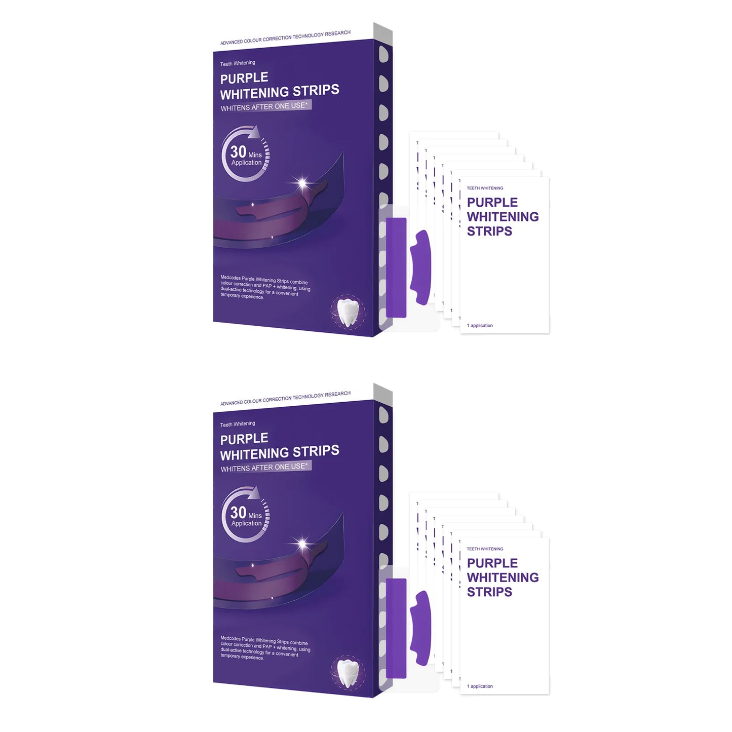 Bandes dentaires correctrices de couleur
