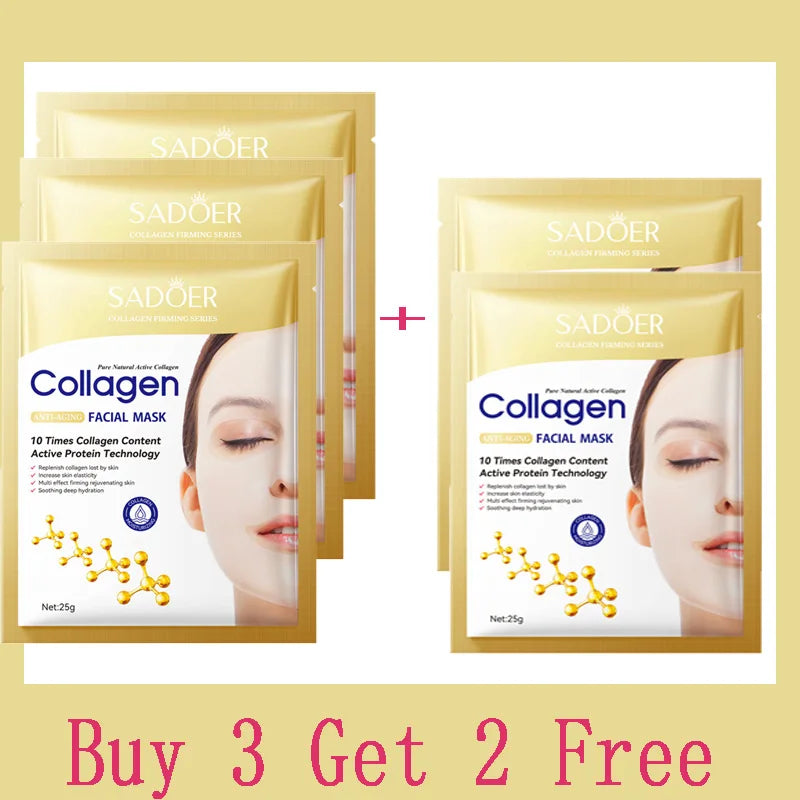 MASQUE FACIAL AU COLLAGENE ANTI RIDE ET VIEILLISSEMENT